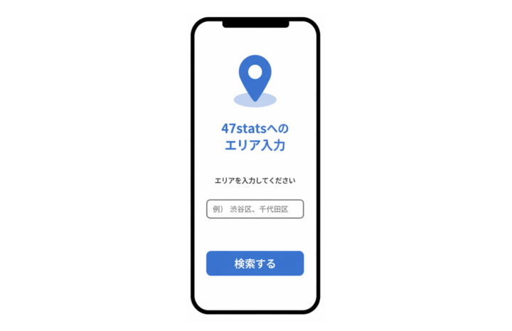 エリアを入力する